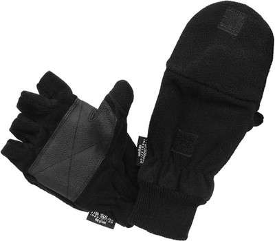 Fleece Handschuhe mit Thinsulate, Klappe und Strickbund Handschuh