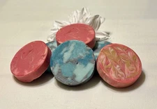 Hand crafted artisan guest-sized soap set of 2.