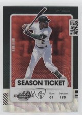 2021 Panini Contenders Season Ticket Optic Red Wave Prizm Starling Marte 0t4d