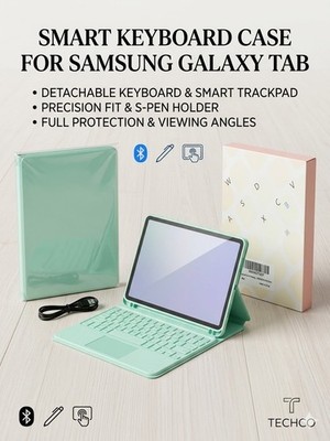 Smart Keyboard Case for Samsung Galaxy Tab S9 Plus 12.4'' (2023) SM-X810 / X816B