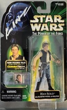 Kim Simmons Signed Star Wars Han Solo CommTech Action Figure BECKETT