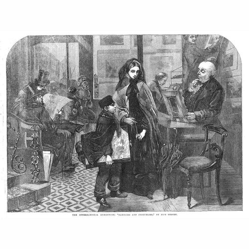 EMILY MARY OSBORN Nameless and Friendless - Antique Print 1862
