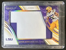2020 Immaculate Collegiate Clyde Edwards-Helaire Jumbos Numbers Jersey RC #/25