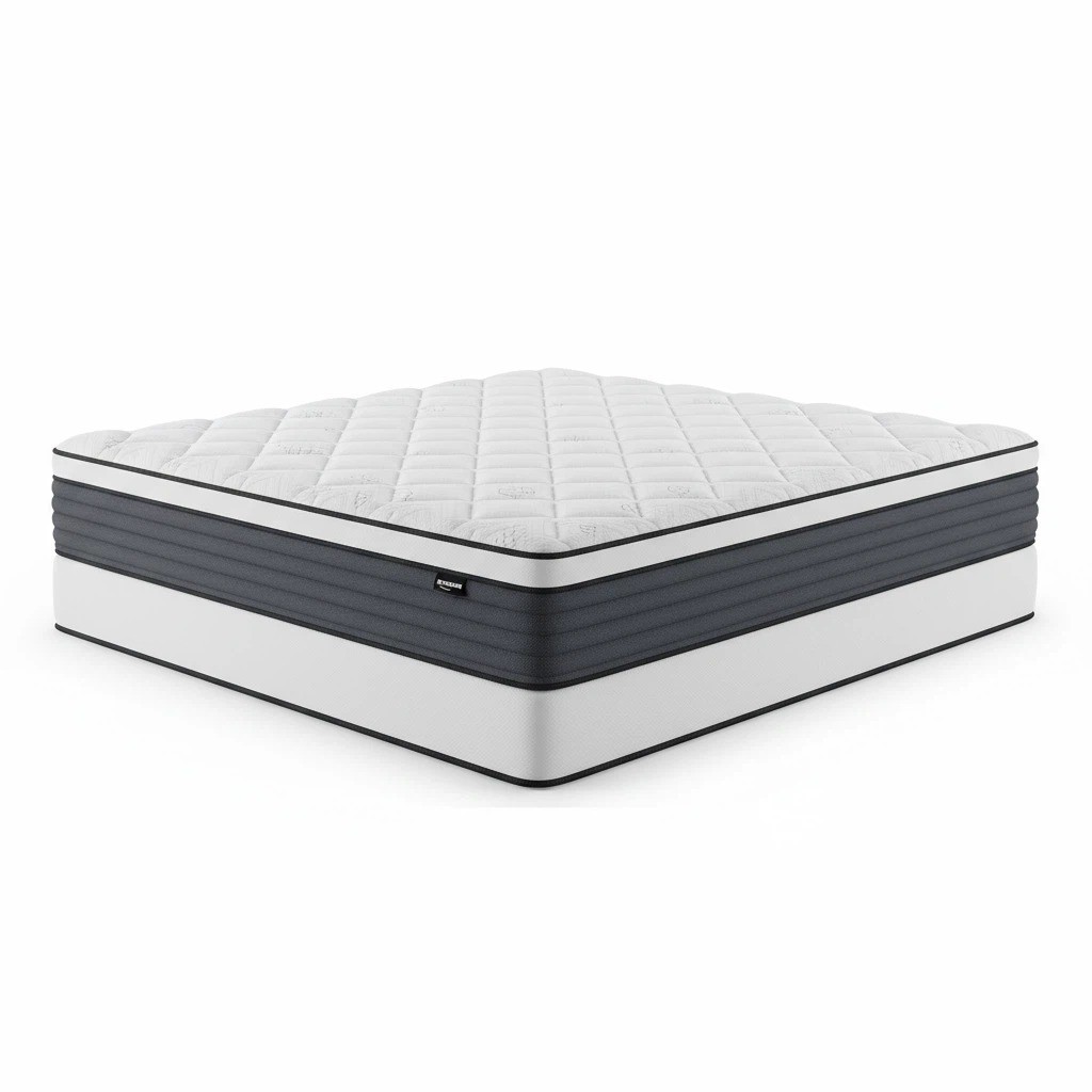 12" Queen Memory Foam Hybrid Mattress Medium Firm Bed in a B