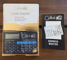 Vintage - Colibr Business Card Holder with Built in Solar Calculator