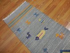 MODERND  ANATOLIA FLATWAVE KILIM GEOMATRIC  HUNTING DESIGND 2x6 RUG — photo 8