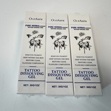 3-Pack - OceAura Pure Herbal Tattoo Dissolving Gel 1oz 3 oz total