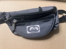 Gray Quiksilver Fanny Pack- Adult Unisex Waist Pack Adjustable Strap