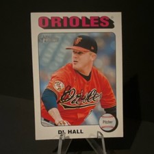 Topps 2024 Heritage Mini DL Hall #500 White Border Baltimore Orioles Baseball