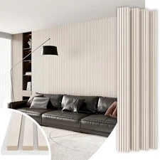 4 Panel Wood Slat Acoustic Panel 94" x8" for Sound 94" x 8" x 4 pcs White Oak