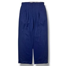 Vintage 50s Atomic Fleck Rayon Gabardine Pleated Cuffed Trouser Pants Sanforized