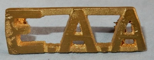 WW2 EAA EAST AFRICAN ARTILLERY MILITARY SHOULDER TITLE BADGE WORLD WAR II