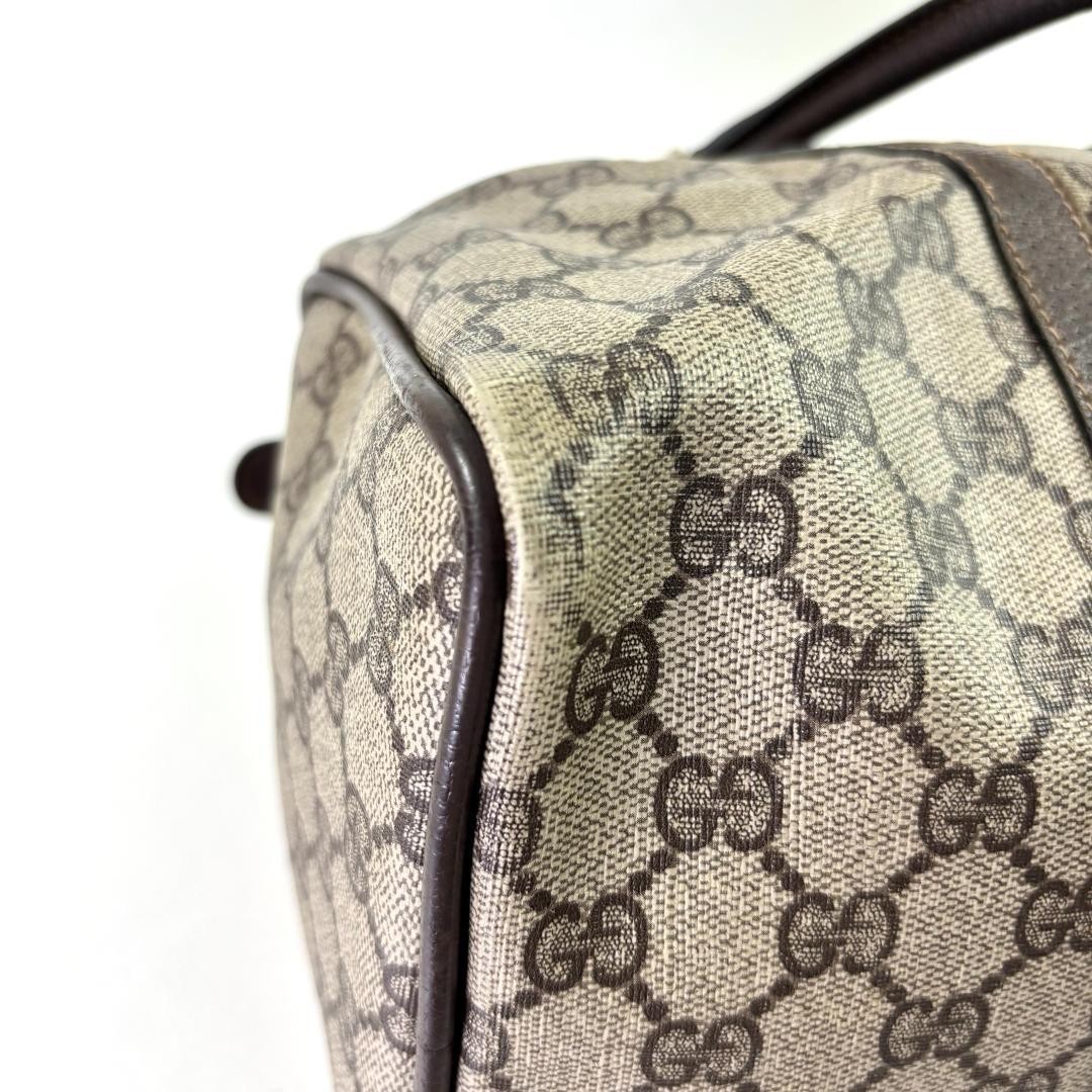 GUCCI  Old  GG Pattern Boston Bag — image 8