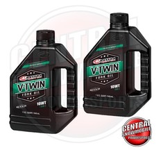 2x Maxima V-Twin Type E Fork Oil 10W Harley D...