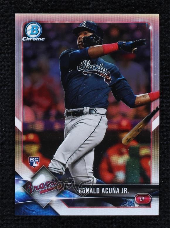 2018 Bowman Chrome Refractor 470/499 Ronald Acuna Jr Ronald Acuña Jr #40 0ls