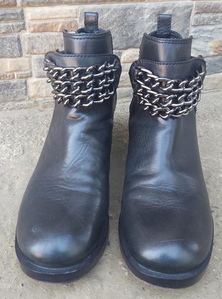 Women Tory Burch Boots Black Leather 39