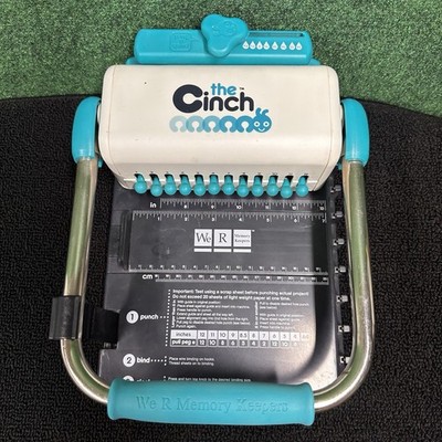 The Cinch Book Binding Machine Tool We R Memory Keepers Blue & White