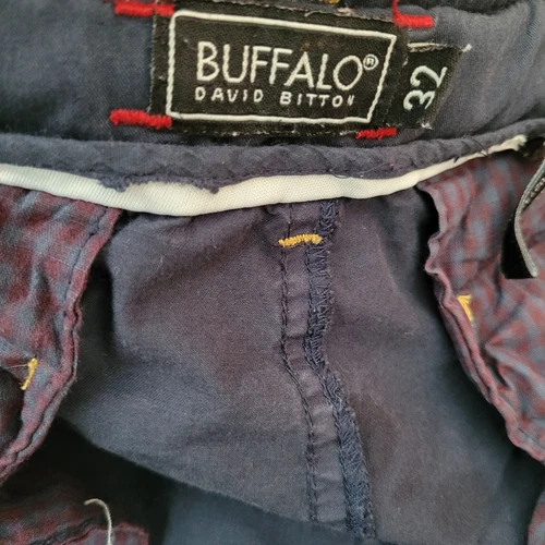 Buffalo David Bitton Cargo Shorts Men Size 32 Blue Patch Utility 33" Inseam 10" - Picture 9 of 9
