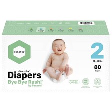 Parasol Clear Dry Natural Disposable Diapers - Size 2 - 80ct