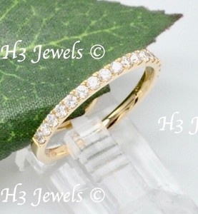 14k Solid Yellow gold diamond band ring. 0.33 ct  size 6.5 stackable  prong