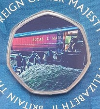 Westminster 50p Shaped Carded Coin The Great Train Robbery