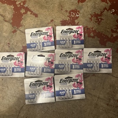 Energizer  AA8 Lithium Batteries - 4 Pk. ( lot of 8)- 32 Total Batteries