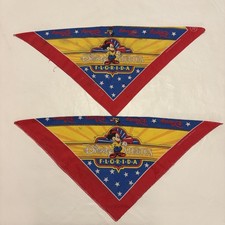 Vintage 1989 Disney Studios Florida Mickey Mouse Bandanas Lot 2 USA Multicolor