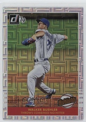 2019 Panini Donruss Highlights Vector Walker Buehler #H12 1h31