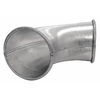 Nordfab 8010000955 Round 30 Degree Elbow, 5 In Duct Dia, Galvanized Steel, 24