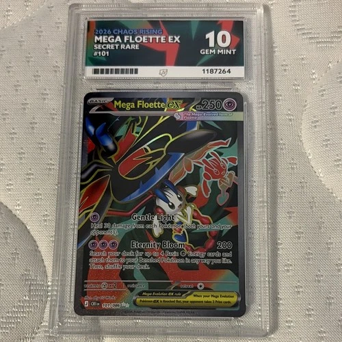 Pokémon TCG Mega Floette EX Ultra Rare ACE GEM MINT 10