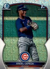 Angel Cepeda 2023 Bowman Chrome Prospects Mojo Refractor