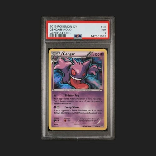 Gengar HOLO Generations 35/83 PSA 7