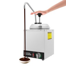 3L Electric Cheese Dispenser with Pump Commercial Hot Fudge Warmer 86  -185  350W