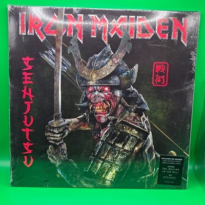 Iron Maiden Senjutsu Silver & Black Marble Triple Vinyl LP Factory Sealed