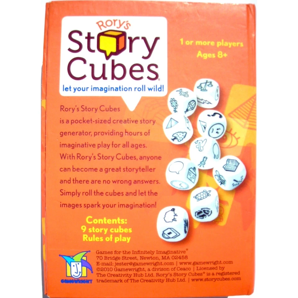 Rory's Story Cubes Storytelling Dice Game Gamewright Family Game Dr. Toy Winner - Image 2 of 4