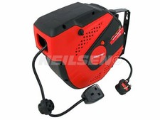 Automatic Cable Reel 25 Meter 230V Recoil Extension with BS Socket & Plug CT5477