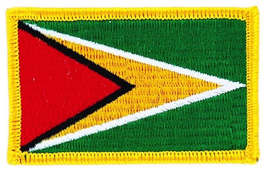 Patch écusson brodé Drapeau GUYANA FLAG Thermocollant