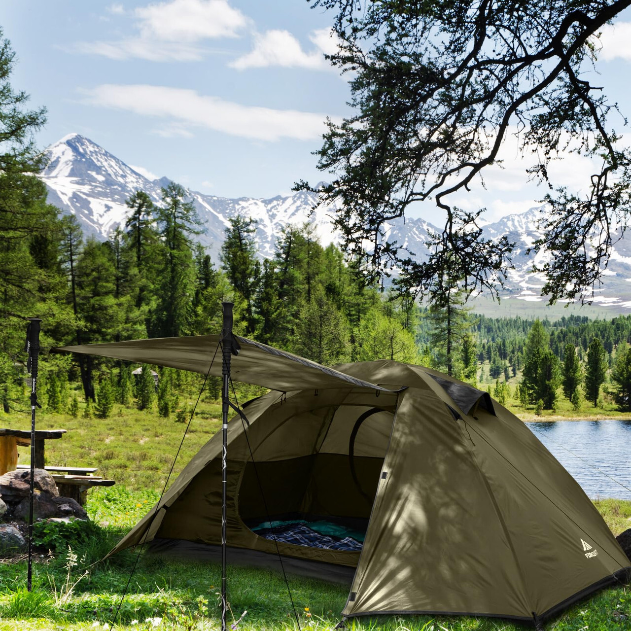 Naturehike Star River UL 2-persoons dubbellaagse ultralichte backpacktent voor 2 personen, 15D
