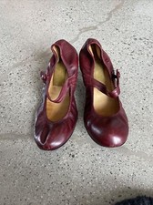 Lanvin Burgundy Red Ballet Kitten Heels Sz 36...
