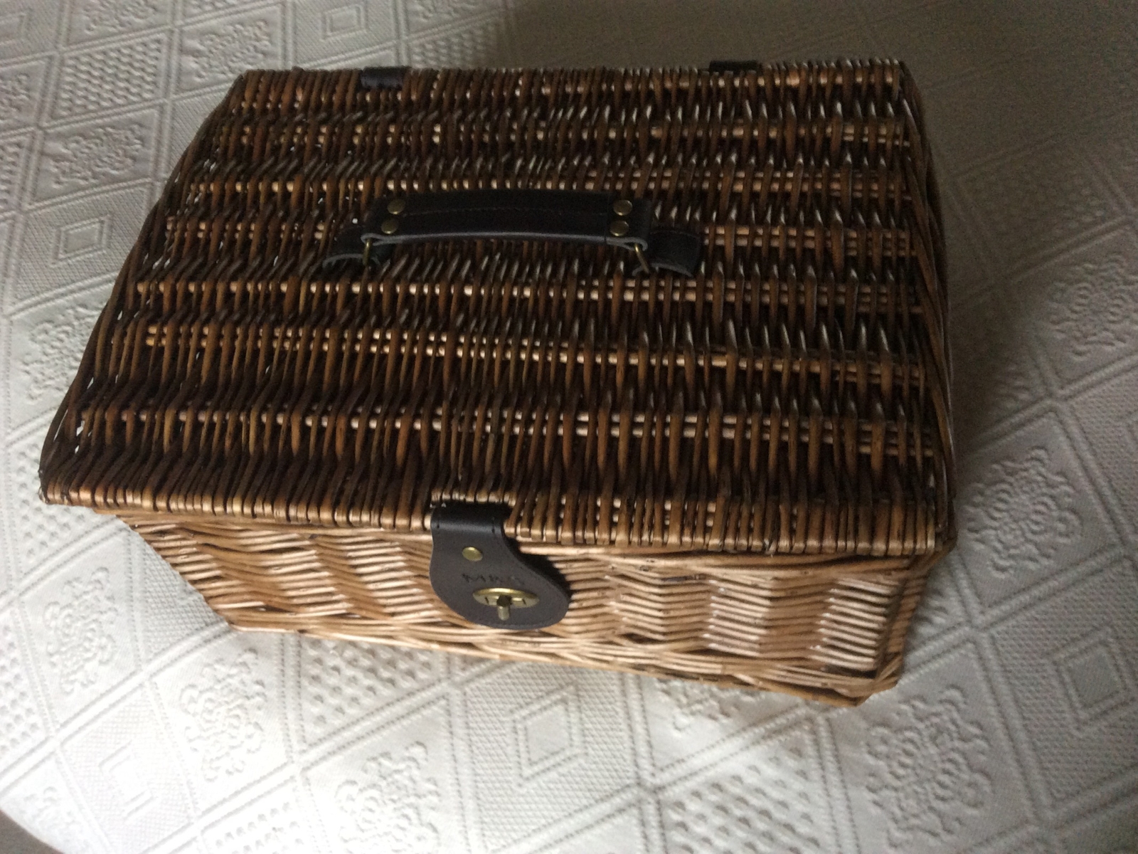 M&S Wicker Hamper Basket eBay