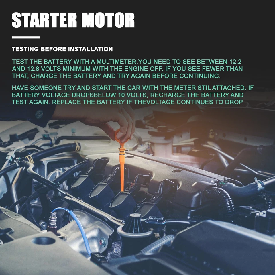 Starter For Buick Century Chevrolet Venture Pontiac Grand Am 2001-2005 6491 - Image 4 of 4