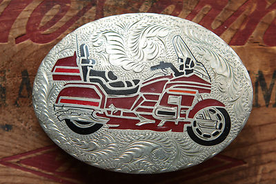 Vintage Hand Made Engraved Motorcycle Touring Biker Western  display picture 3