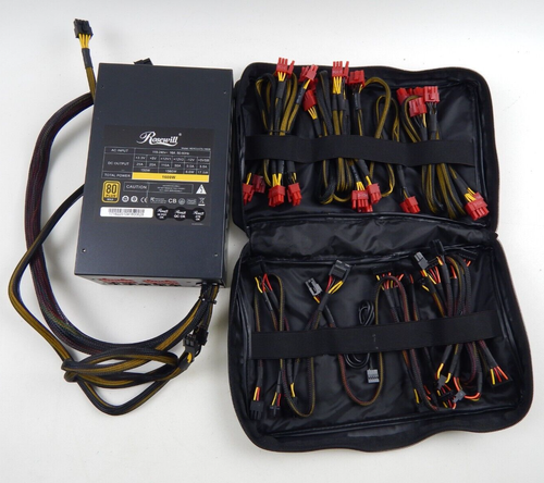Rosewill Hercules 1600W Power Supply PSU 80 PLUS Gold w/ Wiring UNTESTED AS-IS