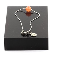 Armband Aus Edelstahl 1 Perle Orange CalcéDoine 8 Mm, Made In France