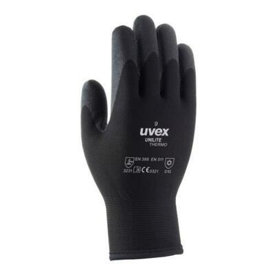 Uvex Unilite Thermo Black Glove / Size 10 