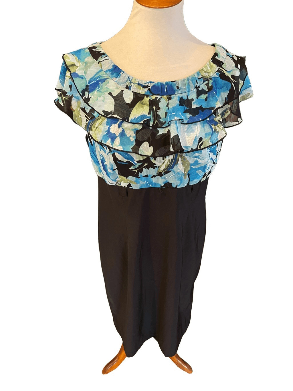 AB Studio Multi-Color Floral Design Dress Size 12… - image 8