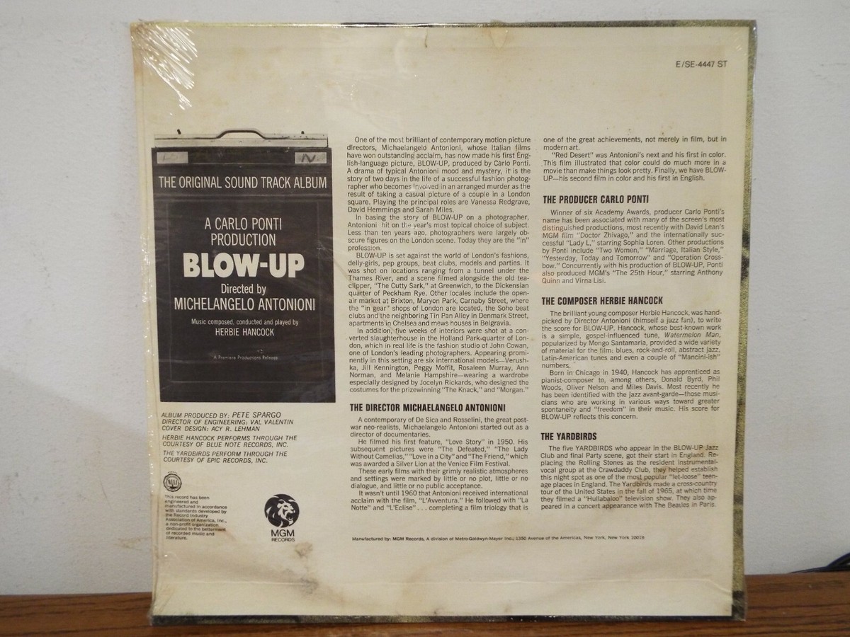 BLOW-UP 欲望　ost HERBIE HANCOCK yardbirds Blow-Up (Herbie Hancock, Yardbirds) – Music On Vinyl