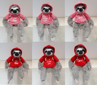  FAULTIER Relaxy Plüschtier Kuscheltier Kapuzenshirt 50 cm  ''I love you'' Edition