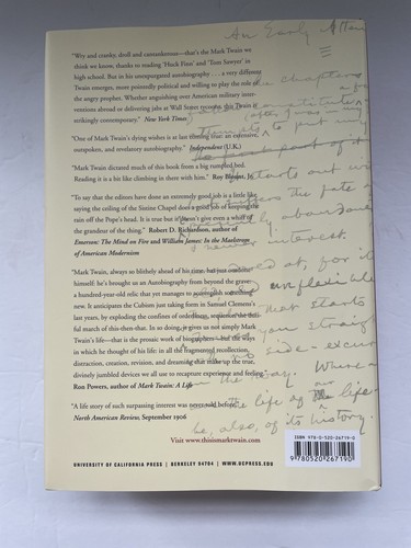 Autobiography of Mark Twain Vol 1 First Print 2010 Harriet Elinor Smith MINT - Picture 2 of 12