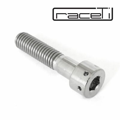 M8 40mm Titan Innensechskantschraubenkopf Ti Schraube 1,25 gebohrt Safety Lockwire 40